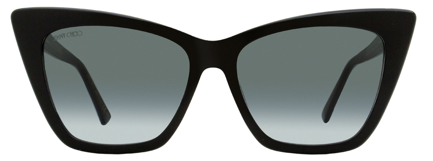 Jimmy Choo Cat Eye Sunglasses Lucine 8079O Black 55mm