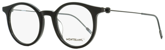 Montblanc Oval Eyeglasses MB0004O 001 Black 48mm 0004