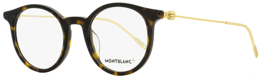 Montblanc Oval Eyeglasses MB0004O 002 Dark Havana/Gold 48mm 0004