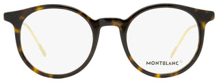 Montblanc Oval Eyeglasses MB0004O 002 Dark Havana/Gold 48mm 0004