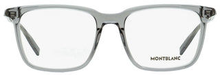 Montblanc Rectangular Eyeglasses MB0011O 008 Transparent Grey 54mm 0011
