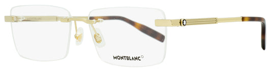 Montblanc Rimless Eyeglasses MB0030O 005 Gold/Havana 59mm 30