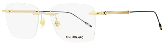 Montblanc Rimless Eyeglasses MB0038O 002 Gold/Black 55mm 0038