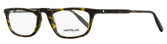 Montblanc Rectangular Eyeglasses MB0053O 002 Havana 54mm