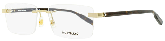 Montblanc Rimless Eyeglasses MB0055O 006 Gold/Havana 59mm 0055