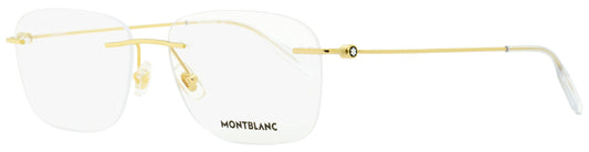 Montblanc Rimless Eyeglasses MB0075O 002 Gold/Transparent 56mm 0075