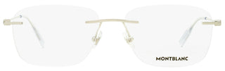Montblanc Rimless Eyeglasses MB0075O 003 Silver/Transparent 56mm 0075