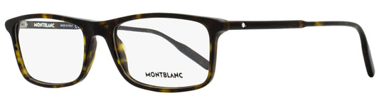 Montblanc Rectangular Eyeglasses MB0086O 006 Havana 56mm