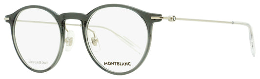 Montblanc Pantos Eyeglasses MB0099O 001 Gray/Silver/Transparent 48mm 0099