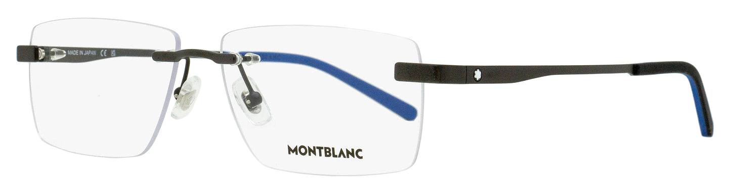 Montblanc Rimless Eyeglasses MB0105O 001 Matte Black 57mm