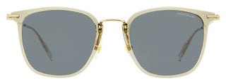 Montblanc Pantos Sunglasses MB0157SA 003 Beige/Gold 53mm