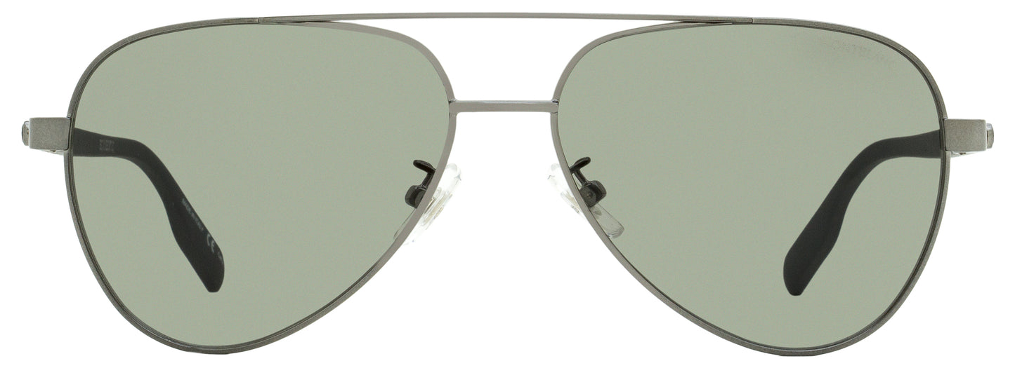 Montblanc Pilot Sunglasses MB0182S 002 Ruthenium/Gunmetal 59mm 182