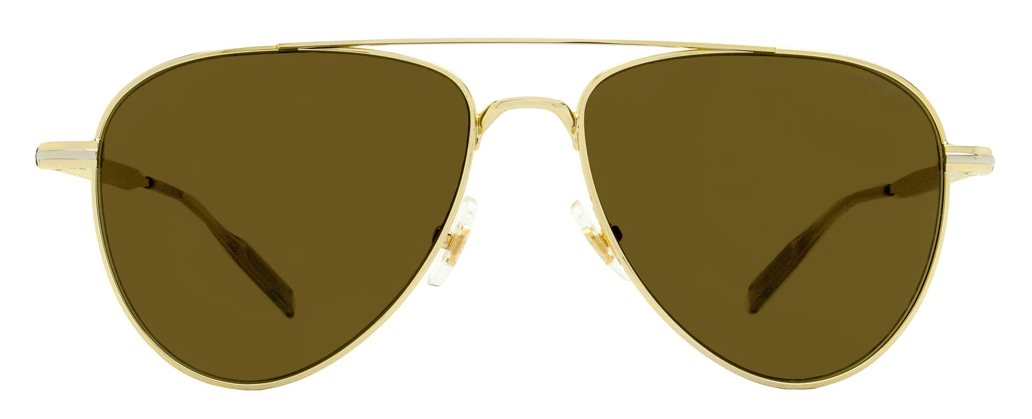 Montblanc Classic Pilot Sunglasses MB0235S 003 Gold 57mm
