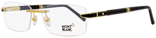 Montblanc Rimless Eyeglasses MB490 030 Yellow Gold/Black 55mm 490