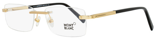 Montblanc Rimless Eyeglasses MB545 030 Yellow Gold/Black 57mm 545