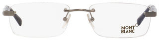 Montblanc Rimless Eyeglasses MB9101 A36 Dark Ruthenium/Black 53mm 9101