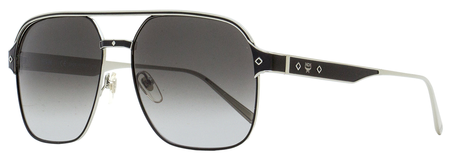 MCM Outline Pilot Sunglasses MCM128S 067 Ruthenium/Black 59mm