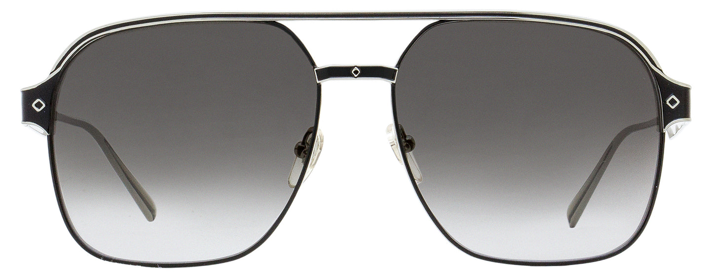 MCM Outline Pilot Sunglasses MCM128S 067 Ruthenium/Black 59mm