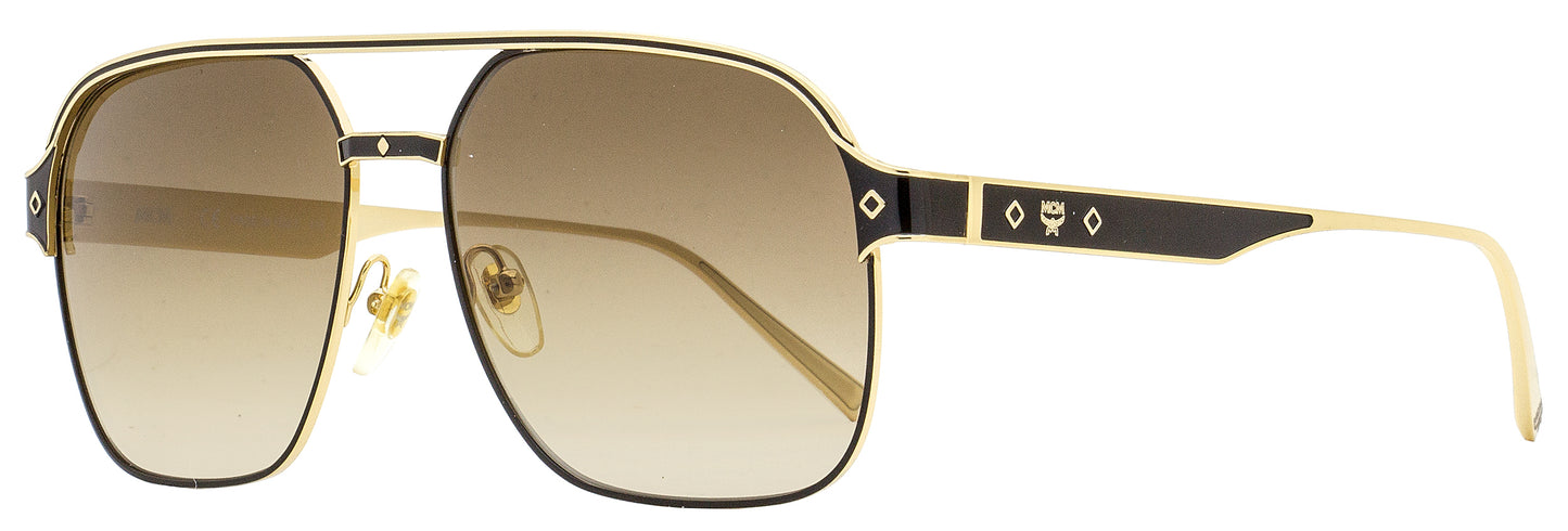 MCM Outline Pilot Sunglasses MCM128S 733 Gold/Black 59mm