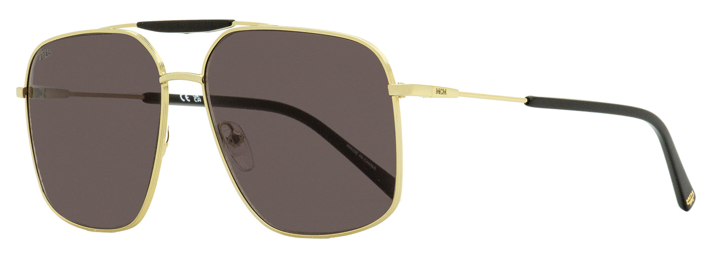 MCM Oversize Pilot Sunglasses MCM161S 717 Gold/Black 61mm