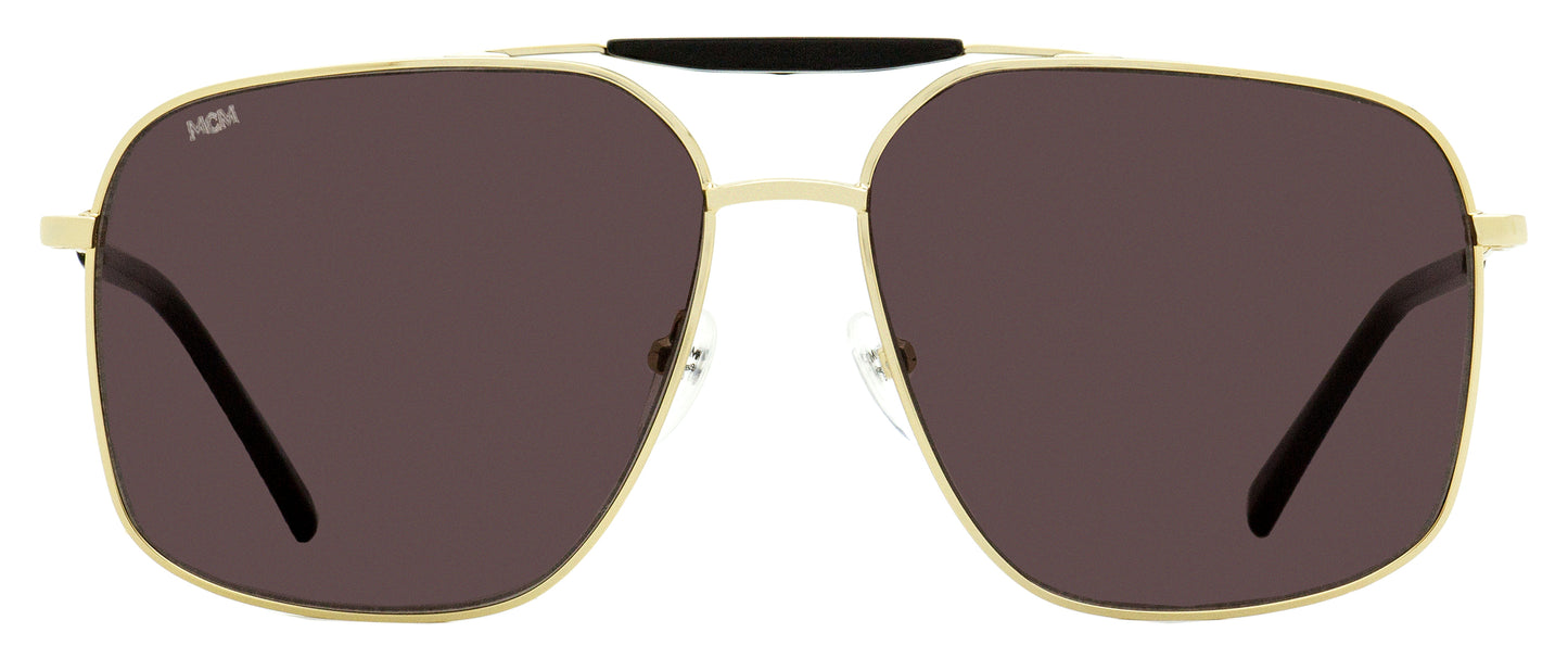 MCM Oversize Pilot Sunglasses MCM161S 717 Gold/Black 61mm