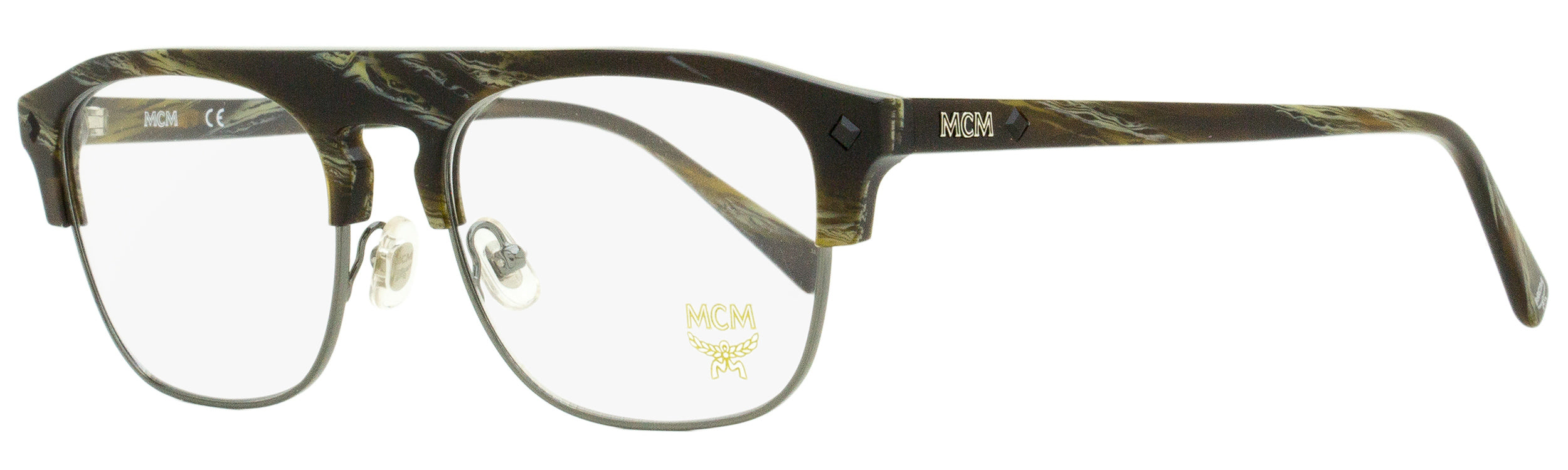 NEW MCM 2700 318 Khaki Horn deals Eyeglasses 56mm with MCM Case