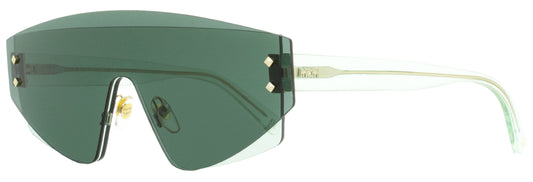 MCM Shield Sunglasses MCM694 315 Transparent Green 63mm 694