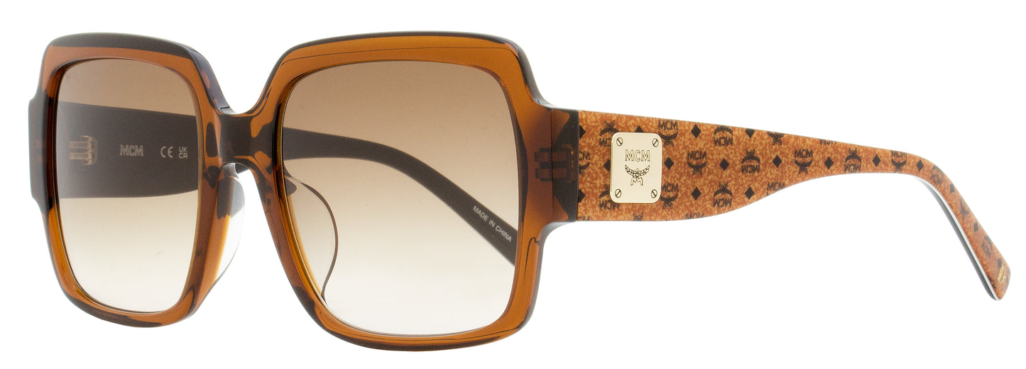 MCM Square Sunglasses MCM715SA 210 Transparent Brown 57mm