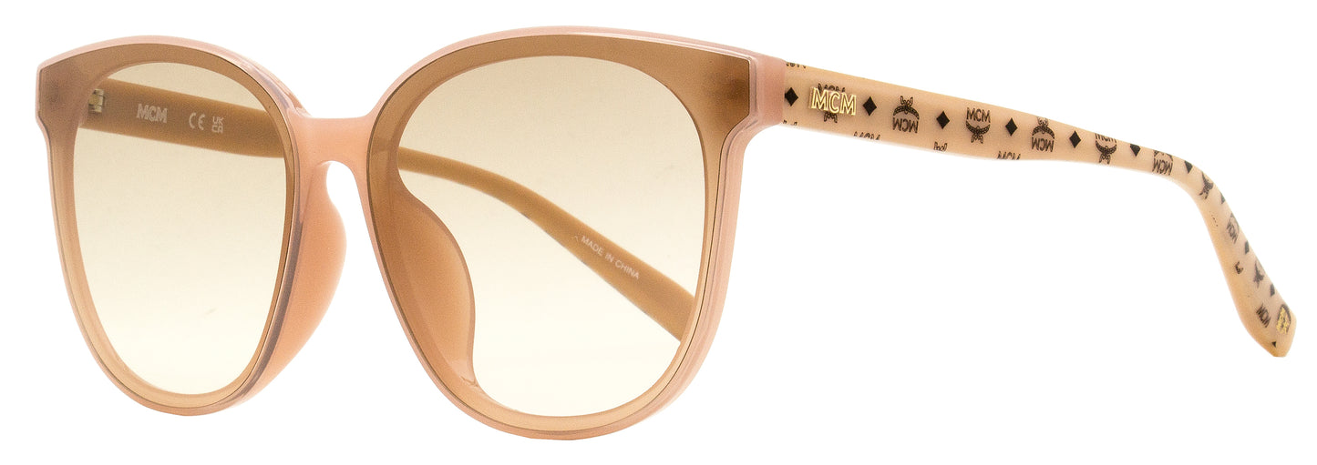 MCM Modified Square Sunglasses MCM719SLB 662 Pink/Nude Visetos 66mm