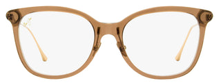 Maui Jim Rounded Square Eyeglasses MJO2221 28 Transparent Brown/Gold 52mm