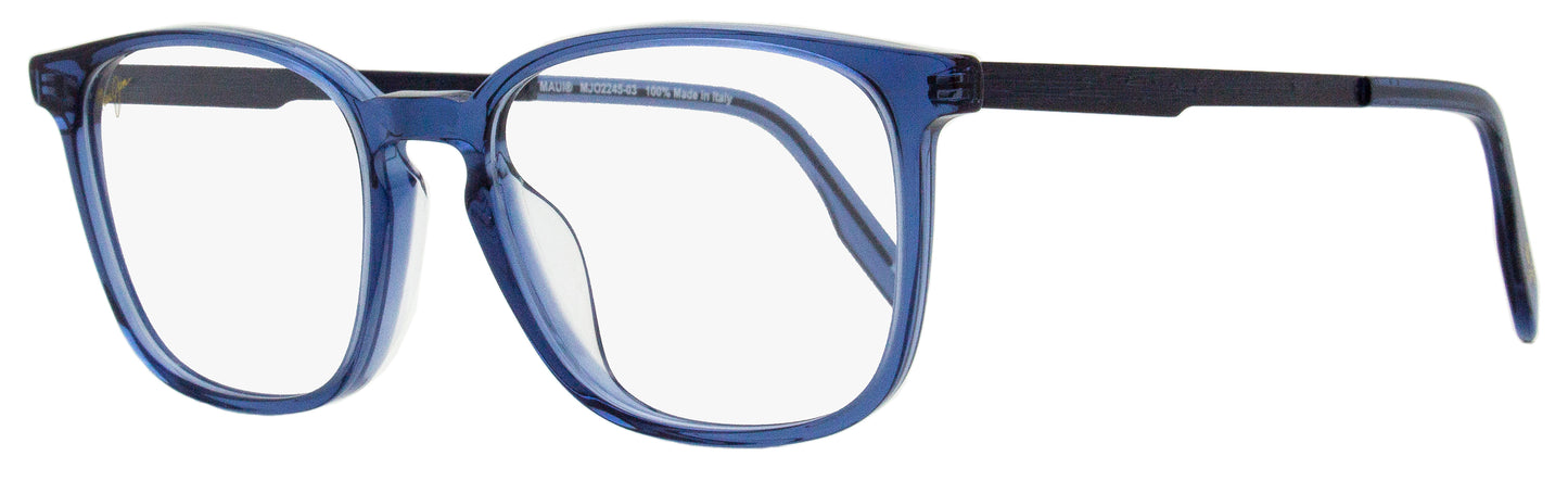 Maui Jim Rectangular Eyeglasses MJO2245 03 Blue Transparent 52mm