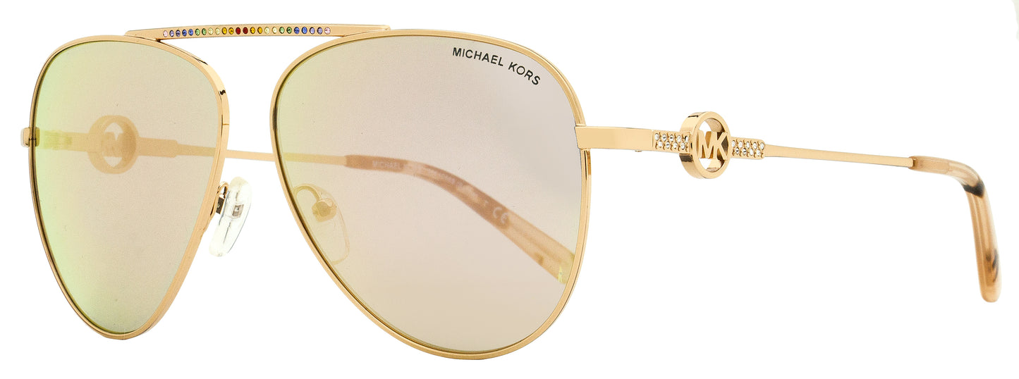 Michael Kors MK1066B Salina Pilot Sunglasses 11084Z Rose Gold 59mm