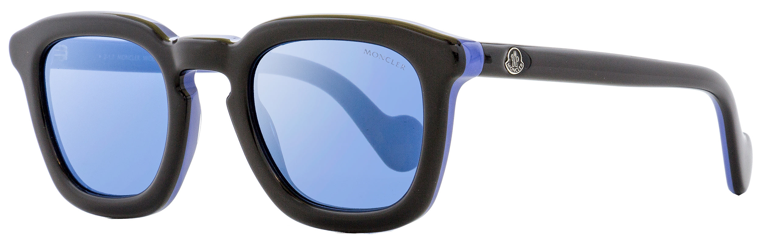 Moncler Rectangular Sunglasses ML0006 05X Black & Blue 50mm 0006