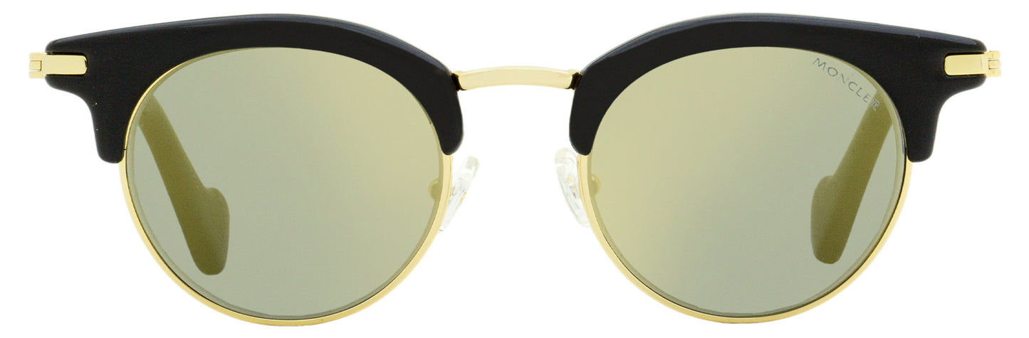 Moncler Oval Sunglasses ML0035 01A Black/Gold 47mm 35