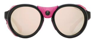 Moncler Leather Blinder Sunglasses ML0046 01C Black/Rose Red 52mm