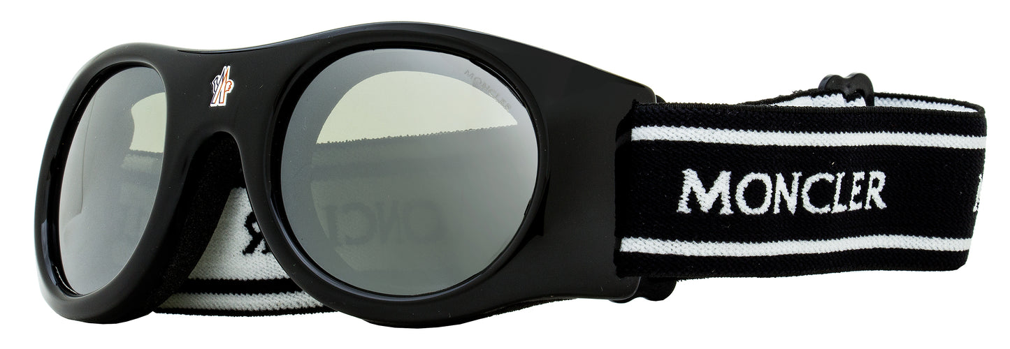 Moncler ML0051 Logo Band Ski Goggles 01C Black