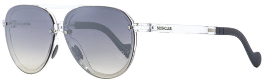 Moncler Pilot Sunglasses ML0063 27C Crystal/Gray 61mm 0063