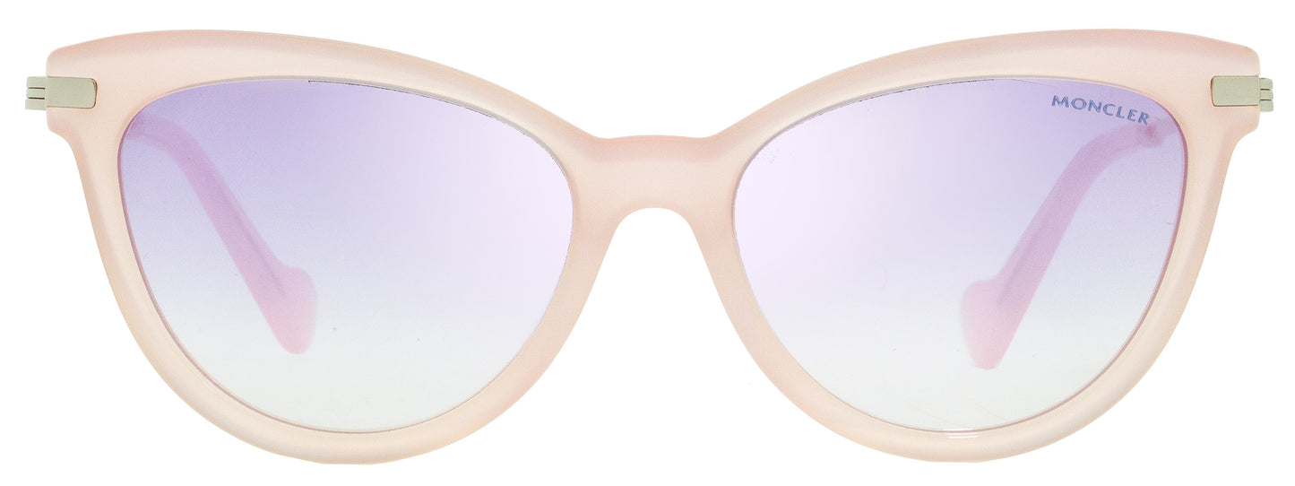 Moncler Cateye Sunglasses ML0080 72X Opal Rose/Ruthenium 54mm 0080