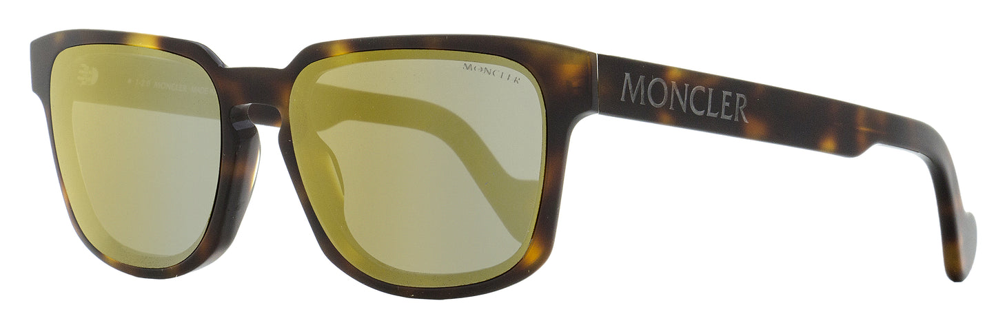 Moncler Rectangular Sunglasses ML0171 52Q Dark Havana 58mm