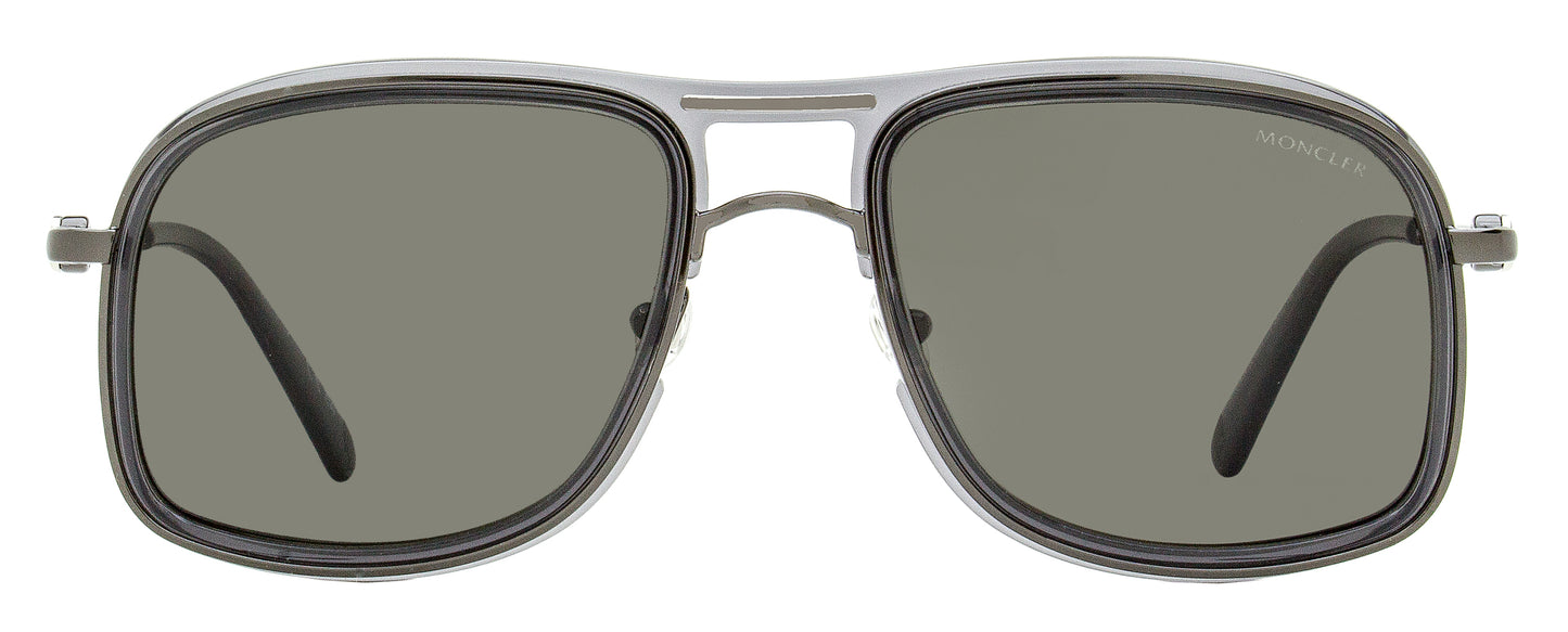 Moncler Kontour Polarized Sunglasses ML0223 01D Gunmetal/Gray 56mm