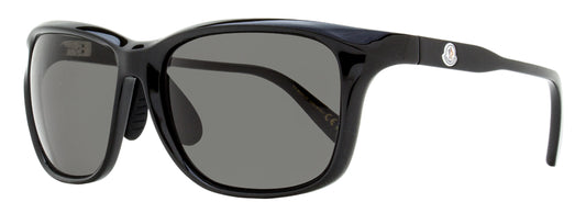 Moncler Logo Sport Sunglasses ML0234-K 01A Shiny Black  60mm