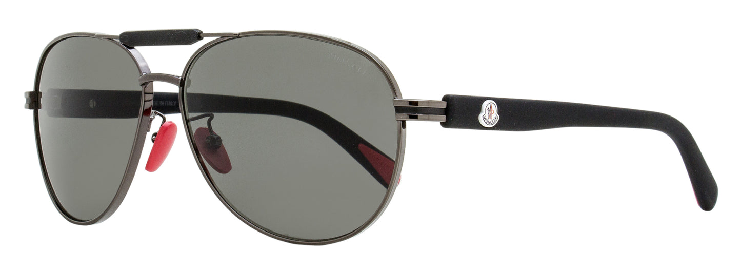 Moncler Steller Pilot Sunglasses ML0241-H 08A Gunmetal 62mm