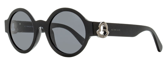 Moncler Atriom Round Sunglasses ML0243 01A Black 51mm