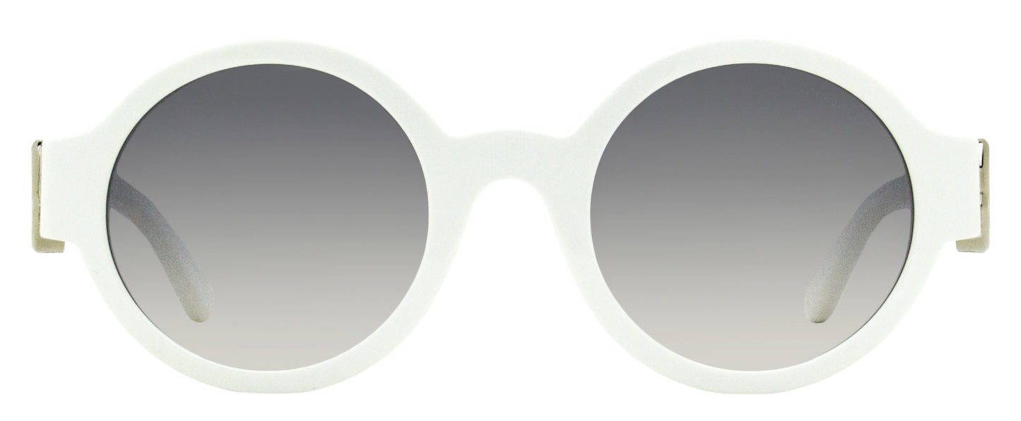 Moncler Atriom Round Sunglasses ML0243 21C White 51mm