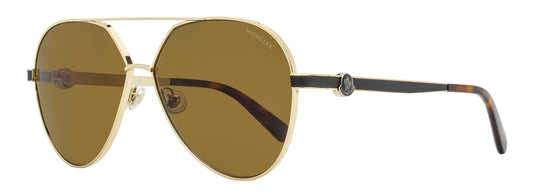 Moncler Vizta Polarized Sunglasses ML0263 28H Gold 59mm