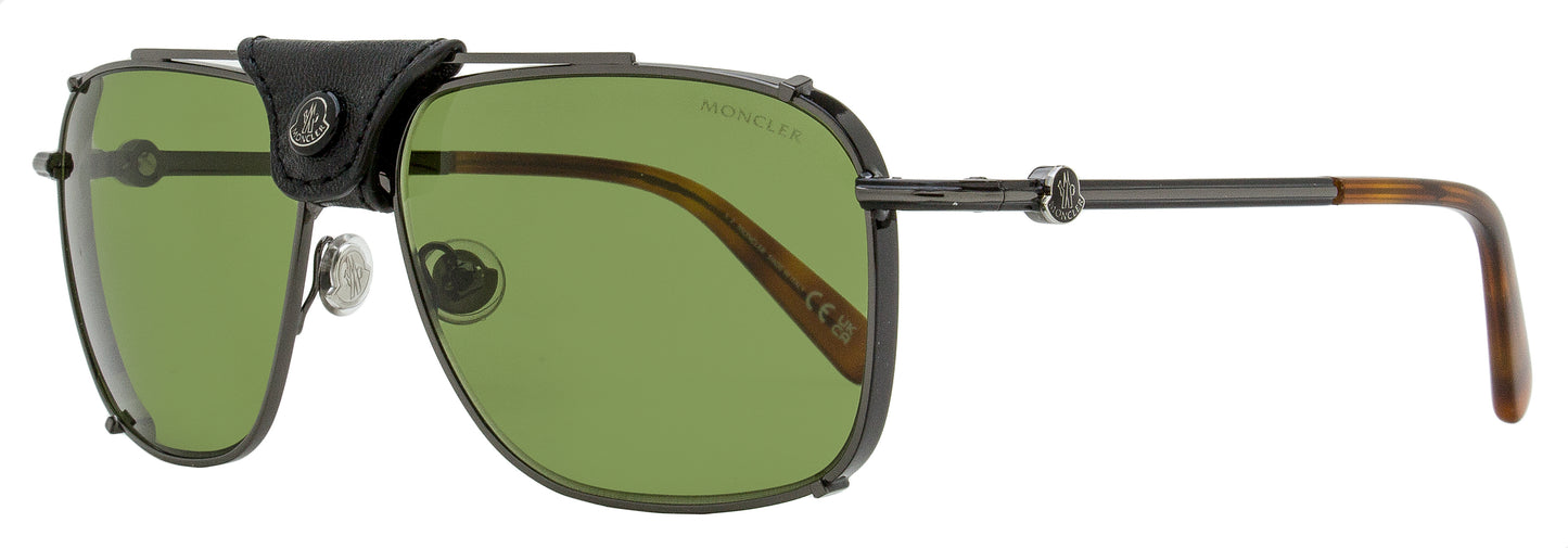 Moncler Gatiion Navigator Sunglasses ML0287 08N Gunmetal/Havana 59mm