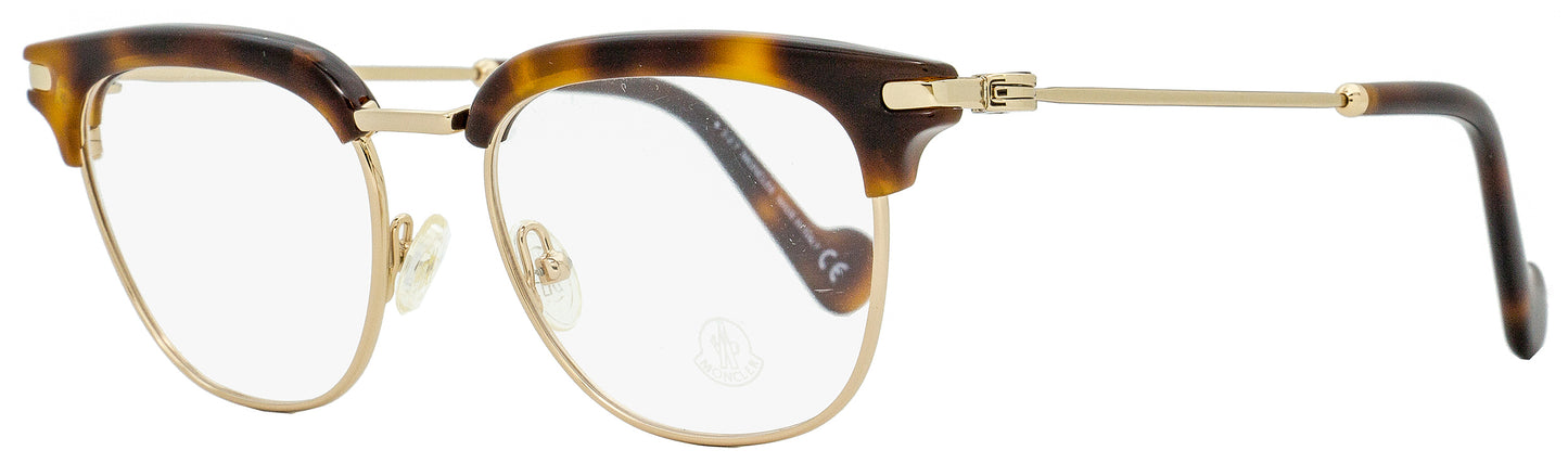 Moncler Oval Eyeglasses ML5021 053 Blonde Havana 49mm 5021