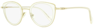 Moncler Oval Eyeglasses ML5025 024 Light Gold/Frosted 46mm 5025