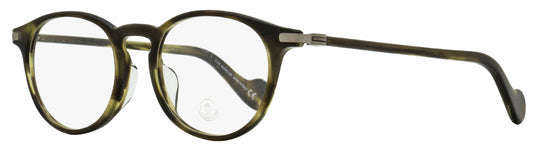 Moncler Oval Eyeglasses ML5044F 052 Green Havana 51mm 5044