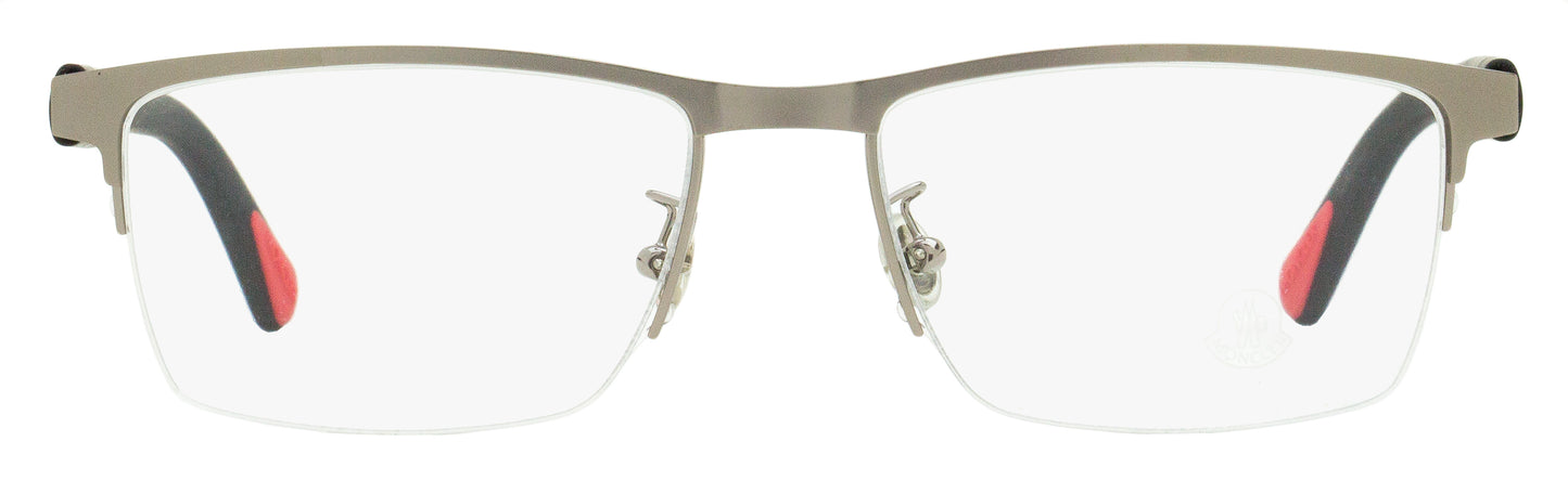 Moncler Semi-Rimless Eyeglasses ML5164H 015 Matte Ruthenium 54mm